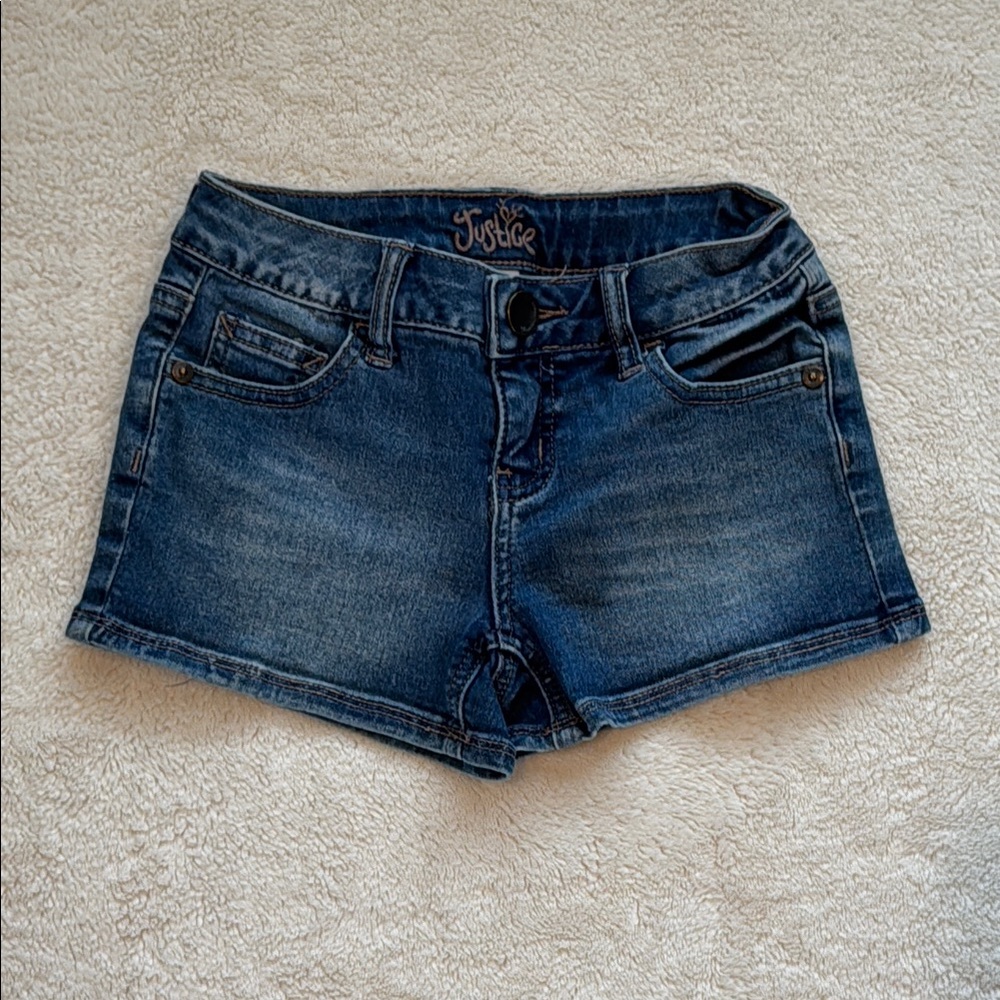 Justice Blue Jean Shorts Classic Denim Style